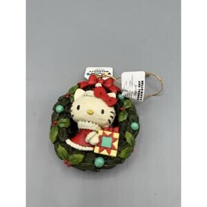Hello Kitty Christmas Wreath Ornament by Jim Shore 6015965 w/ Box 2024 NIB